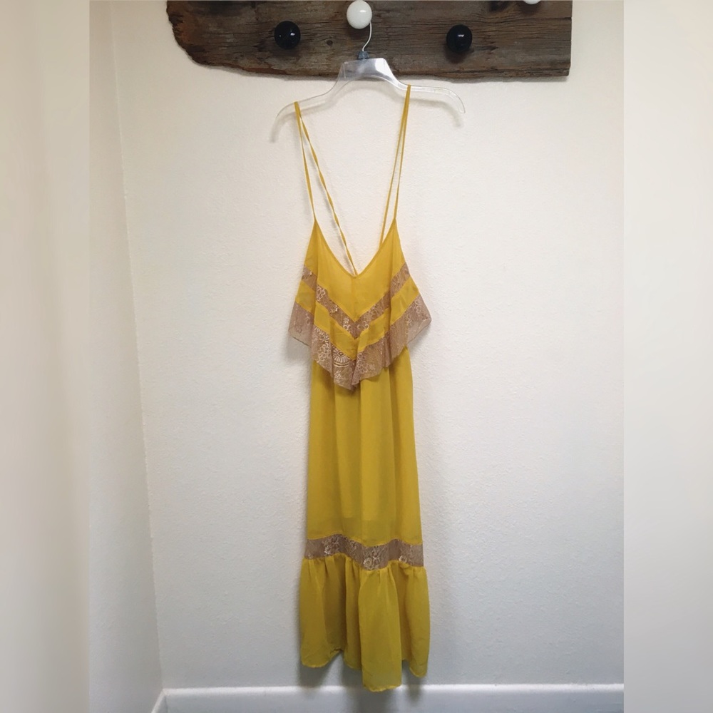 Flying Tomato. Yellow boho sundress.